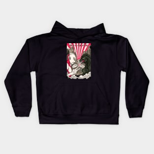 godzilla vs ultraman Kids Hoodie